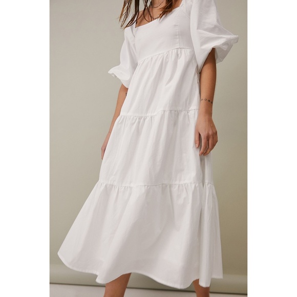 NEW Revolve Faithfull the Brand Kiona Dress White Large - Picture 13 of 17